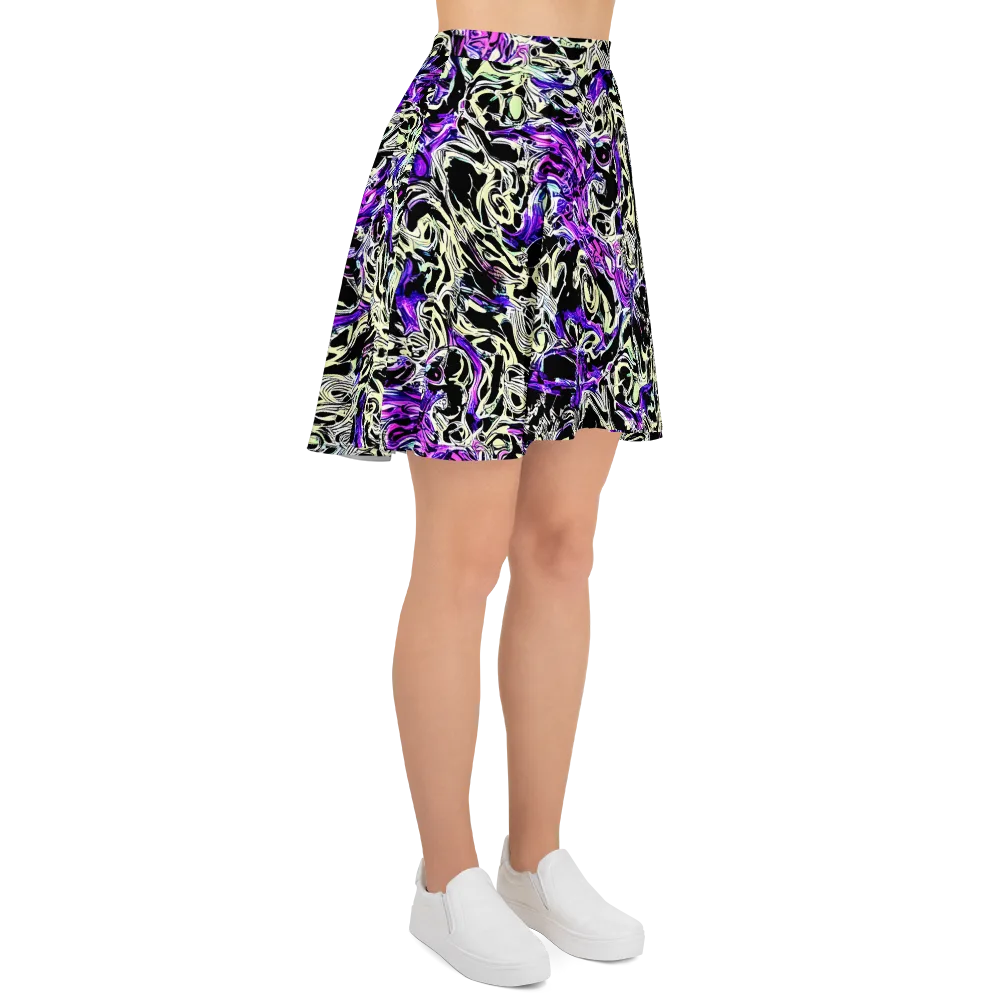 Neon Noir on Skater Skirt — Right