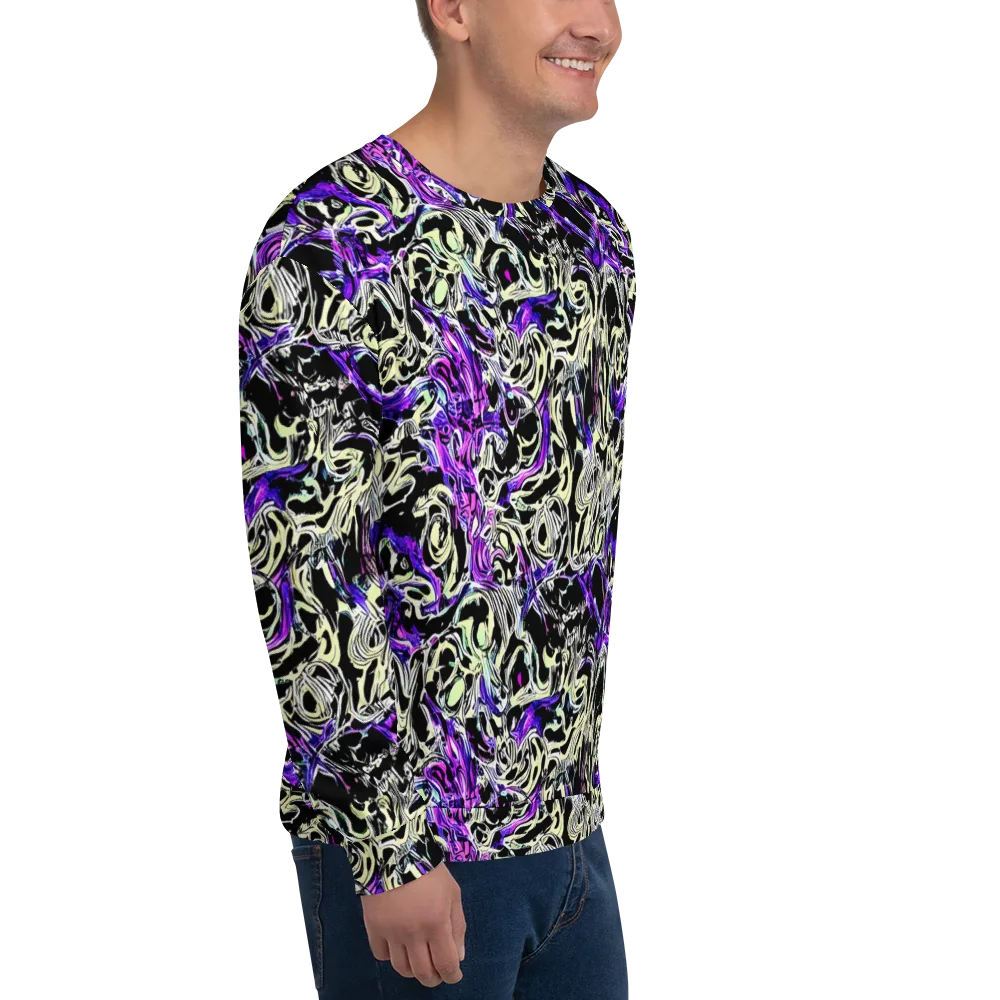 Neon Noir on Sweatshirt — Right Front
