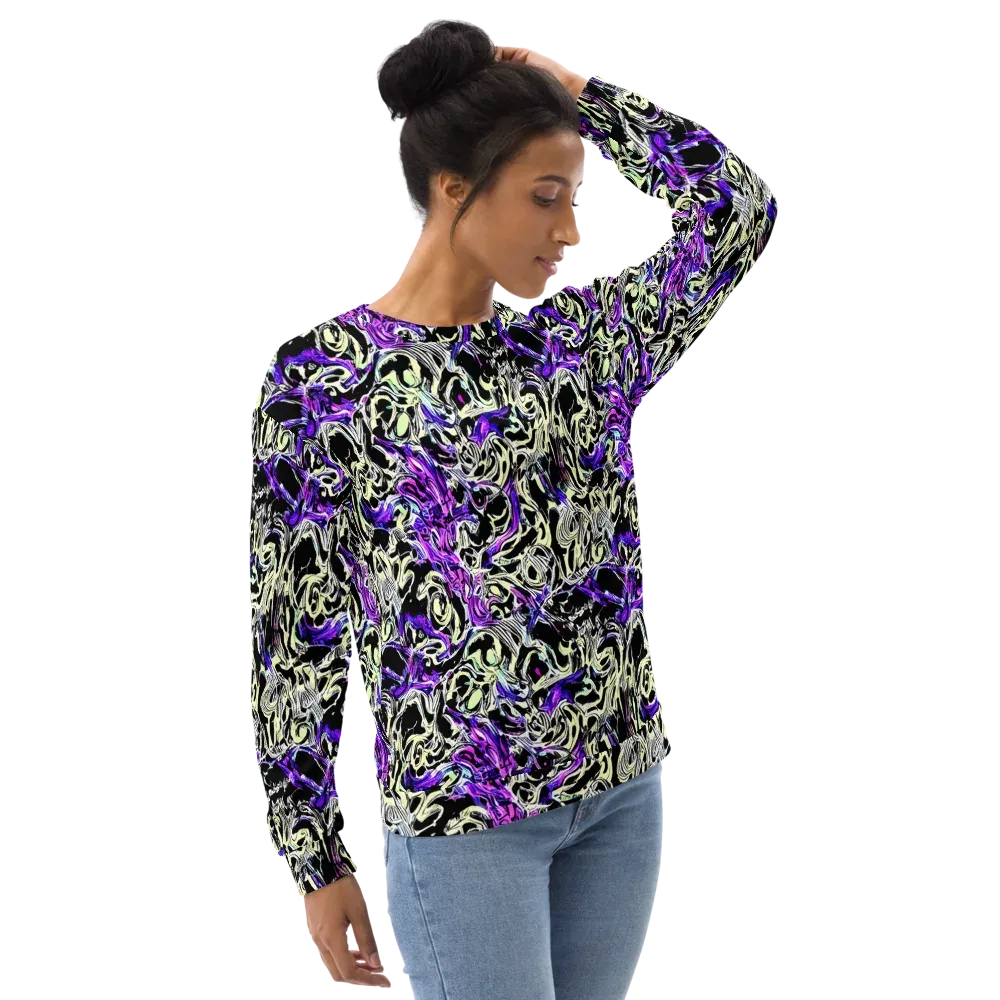 Neon Noir on Sweatshirt — Right Front