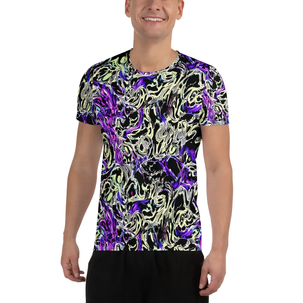 Neon Noir on Men's Athletic T-Shirt — Front