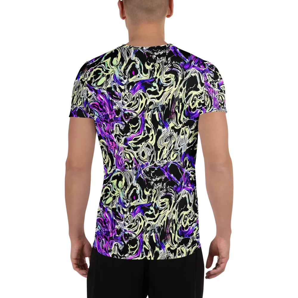 Neon Noir on Men's Athletic T-Shirt — Back