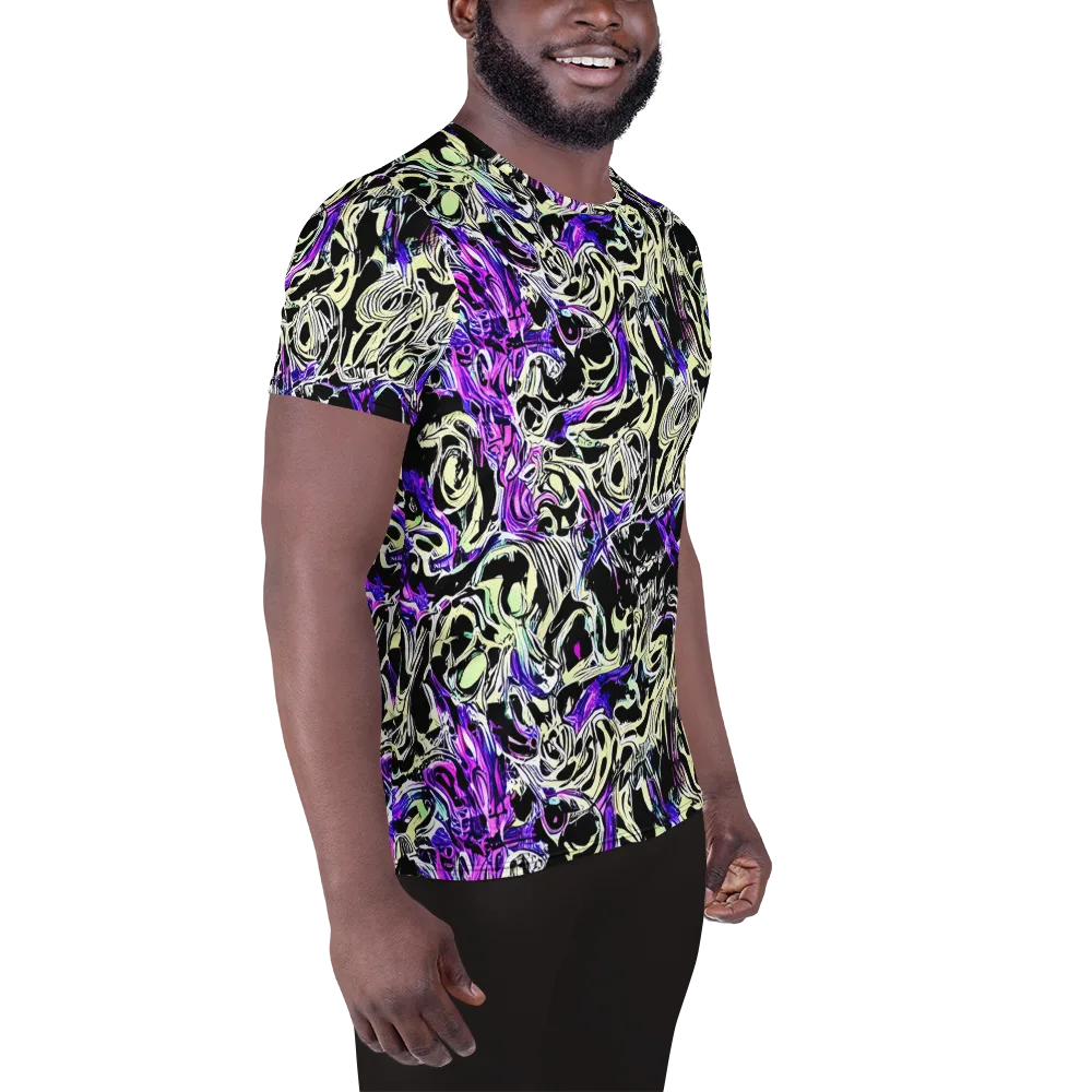 Neon Noir on Men's Athletic T-Shirt — Right