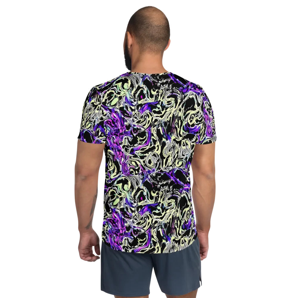 Neon Noir on Men's Athletic T-Shirt — Back