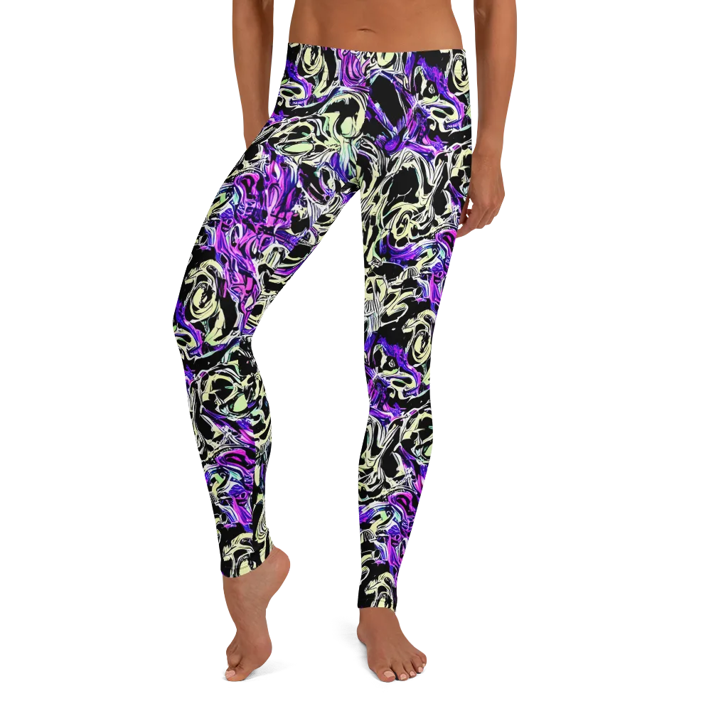 Neon Noir on Leggings — Front