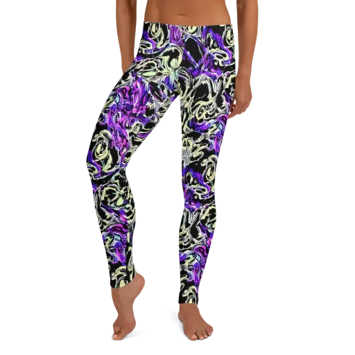 Neon Noir on a Leggings
