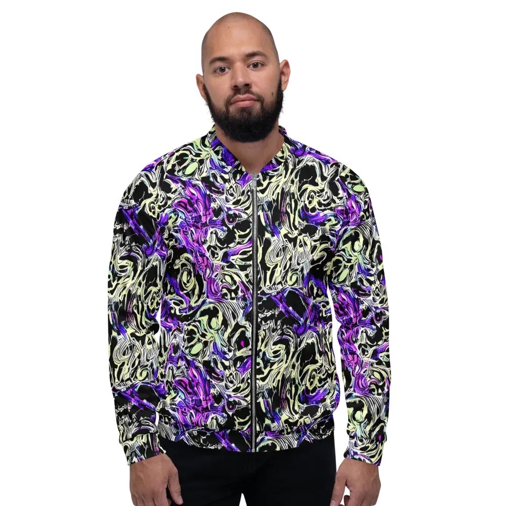 Neon Noir on Bomber Jacket — Front