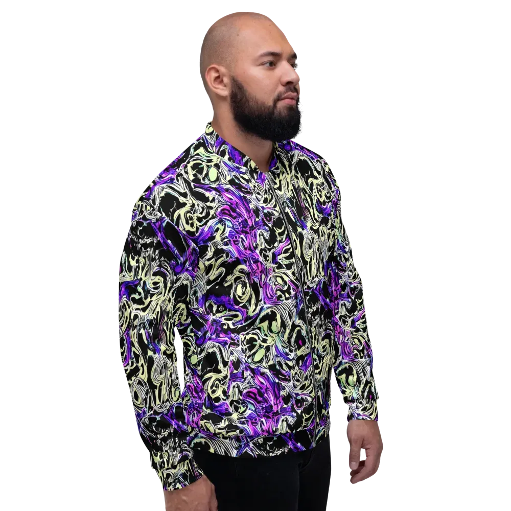Neon Noir on Bomber Jacket — Right