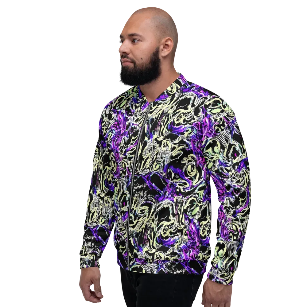 Neon Noir on Bomber Jacket — Left