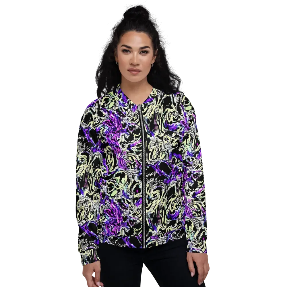 Neon Noir on Bomber Jacket — Front