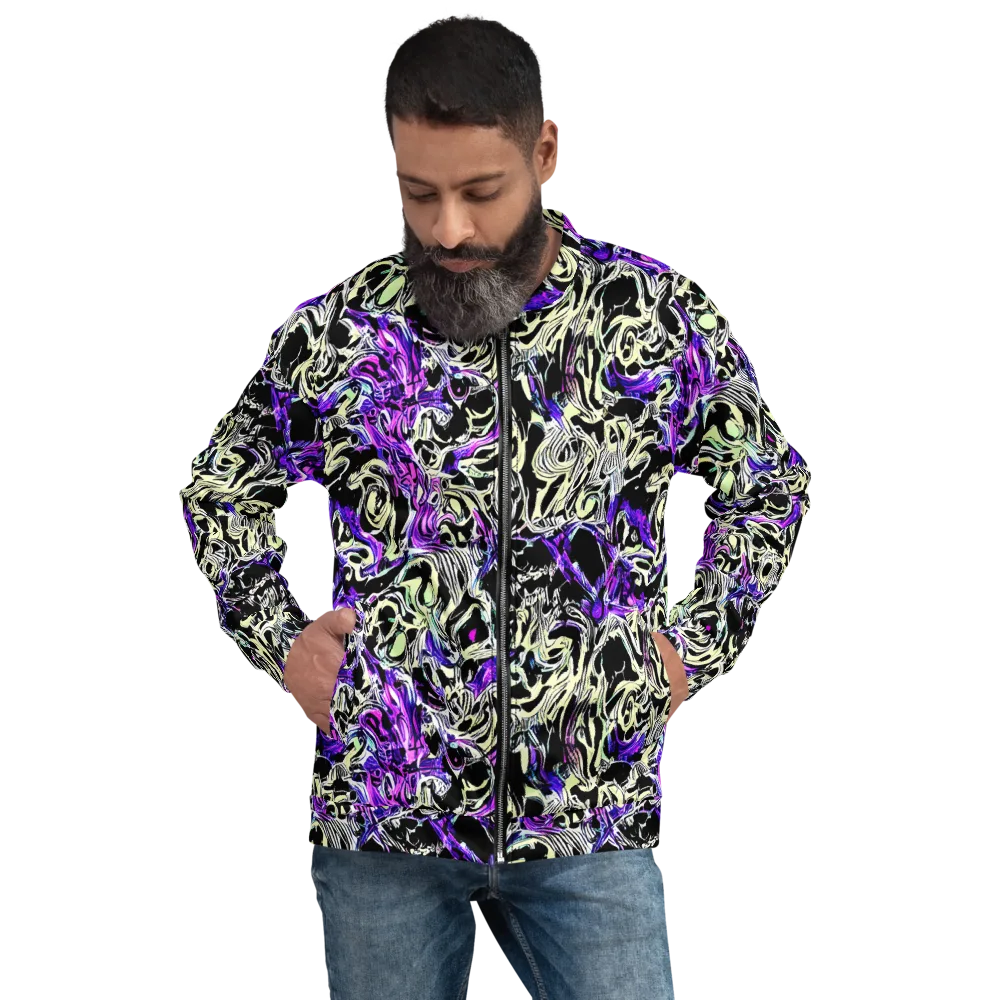 Neon Noir on Bomber Jacket — Front