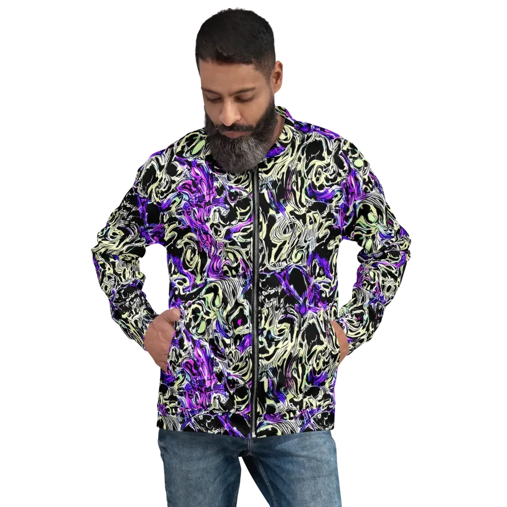 Neon Noir on Bomber Jacket — Front