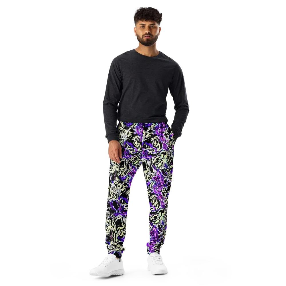 Neon Noir on Men's Joggers — Front