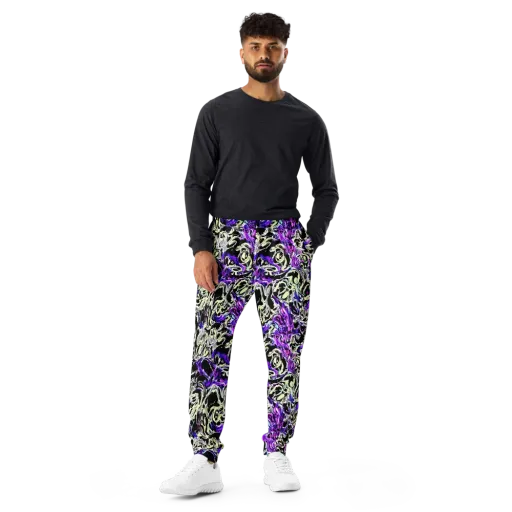 Neon Noir on a Men's Joggers
