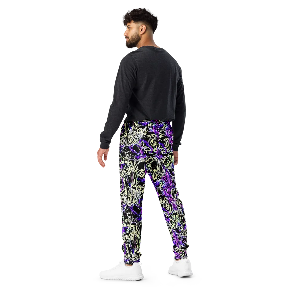 Neon Noir on Men's Joggers — Back
