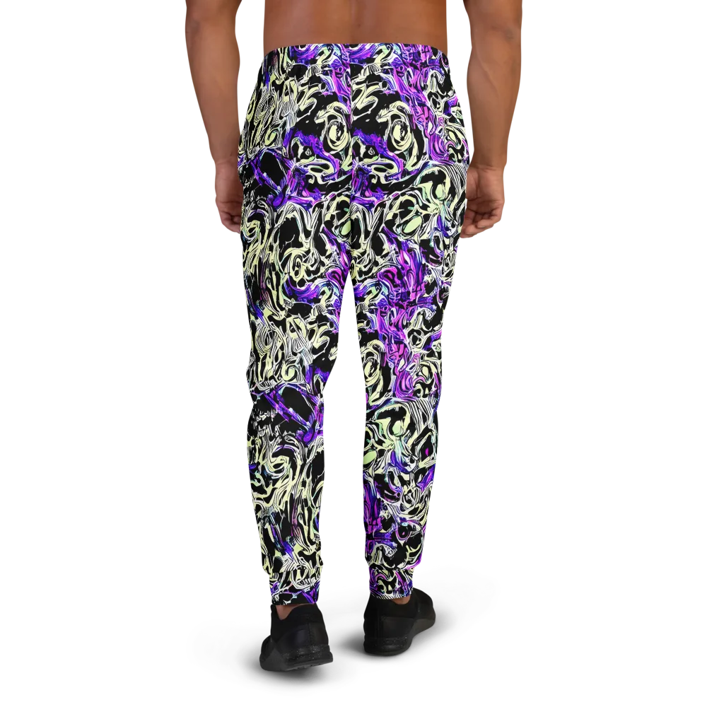 Neon Noir on Men's Joggers — Back