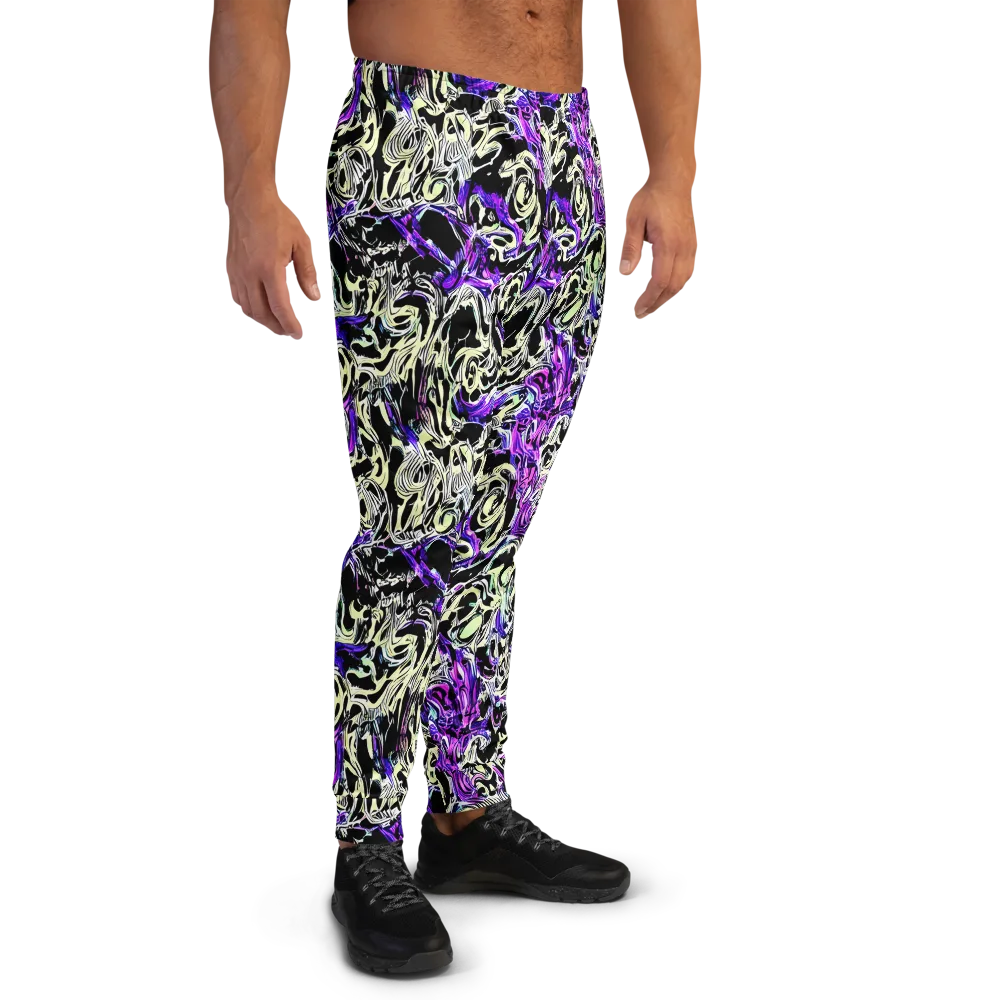 Neon Noir on Men's Joggers — Right