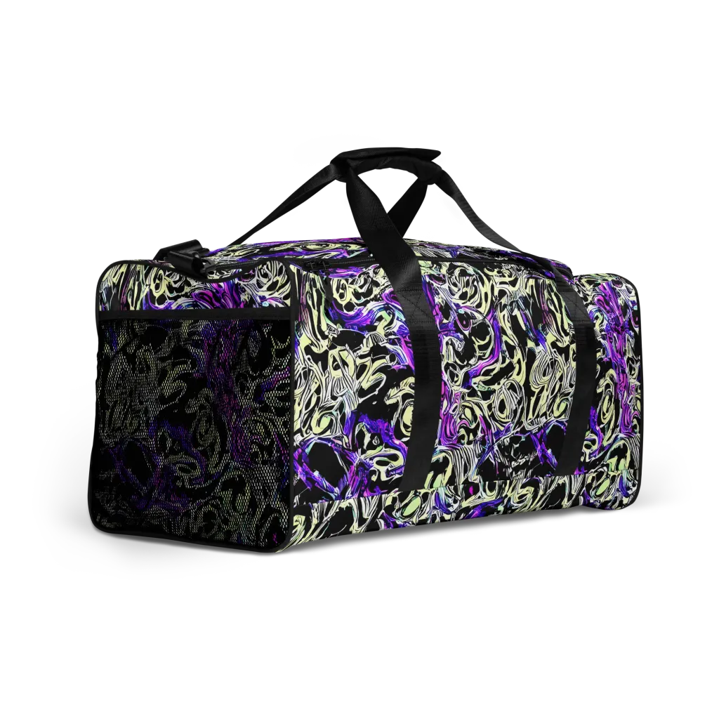 Neon Noir on Duffle Bag — Right Front