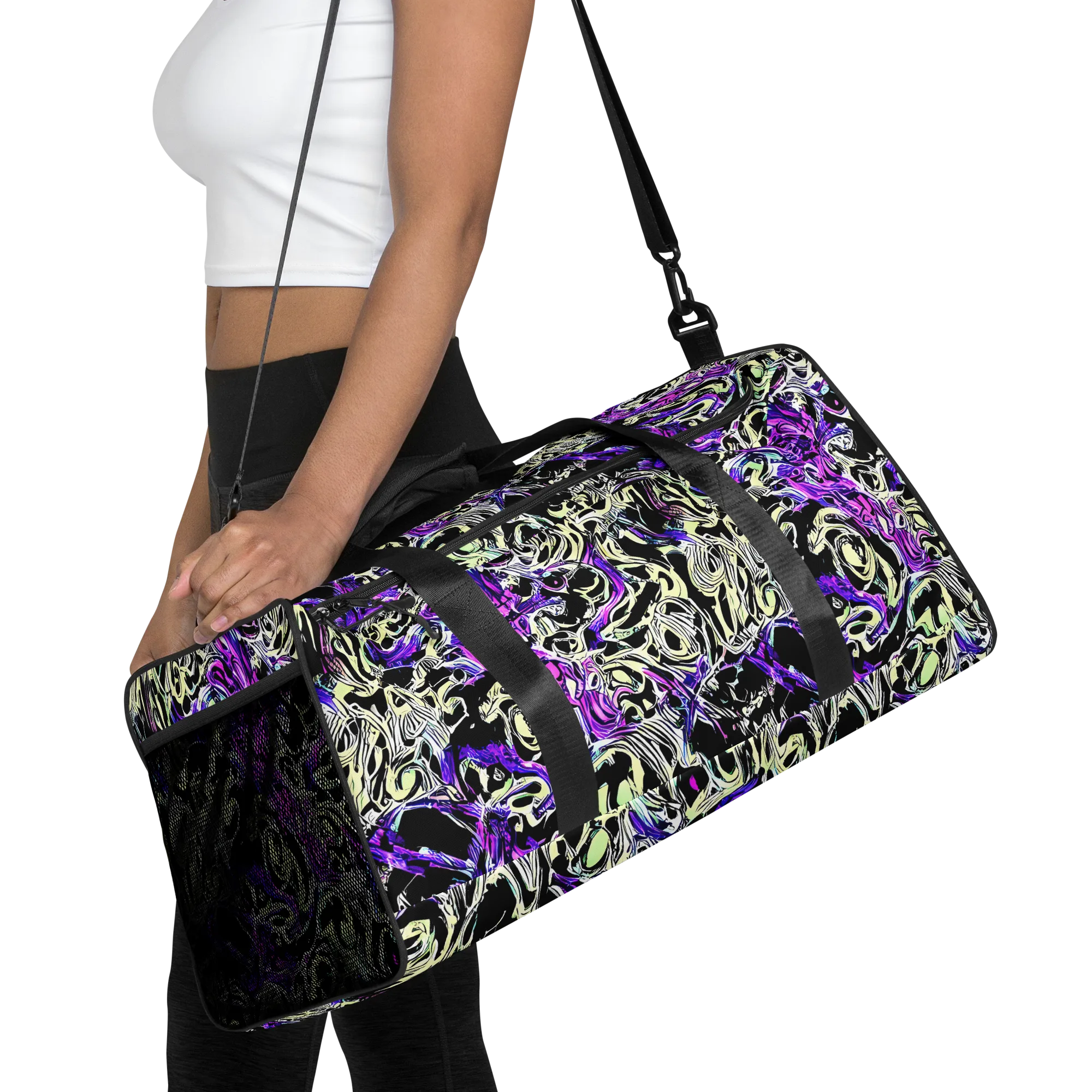Neon Noir on Duffle Bag — Front