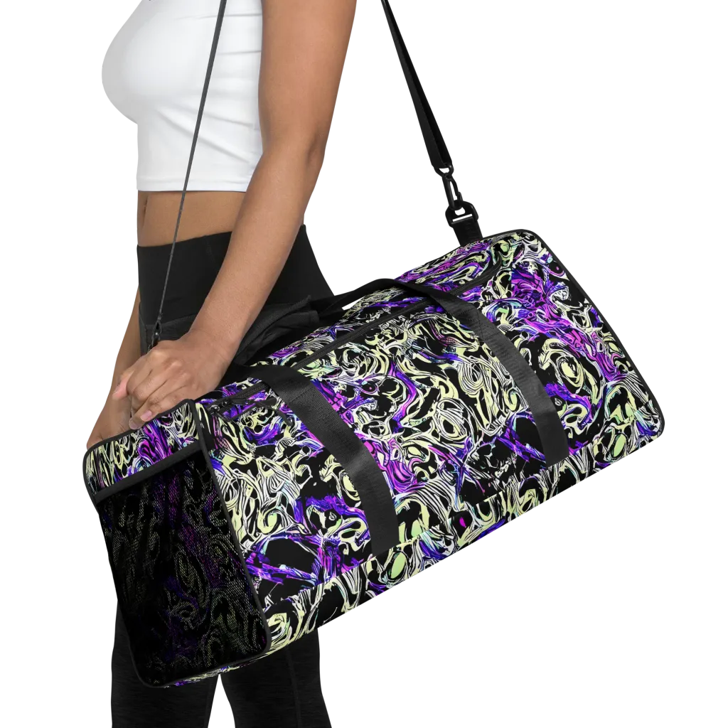 Neon Noir on Duffle Bag — Front