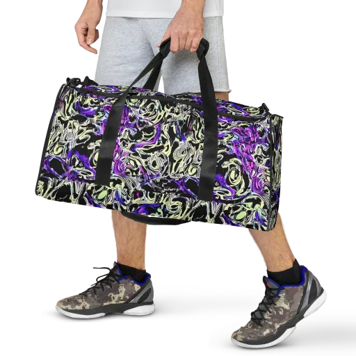 Neon Noir on a Duffle Bag
