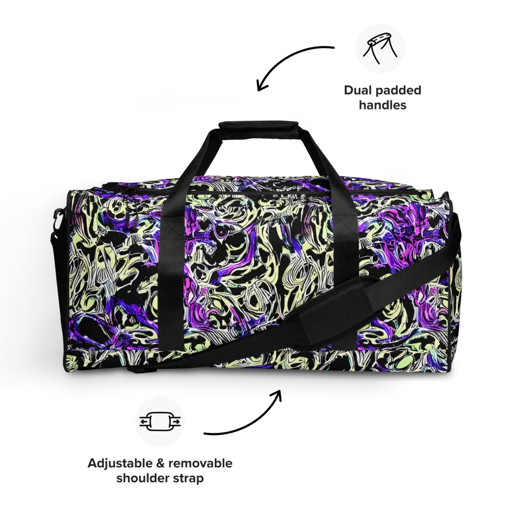 Neon Noir on Duffle Bag — Front