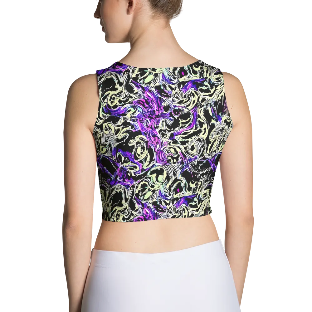 Neon Noir on Crop Top — Back