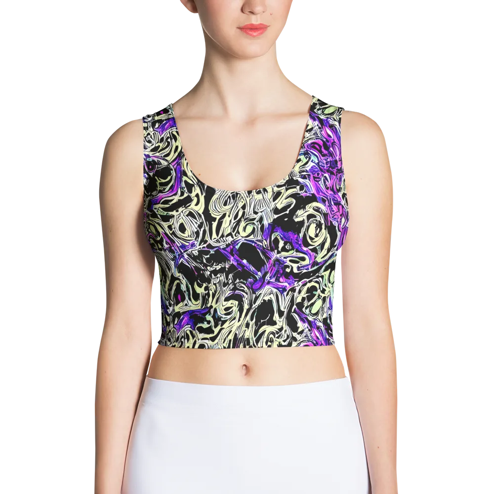 Neon Noir on Crop Top — Front