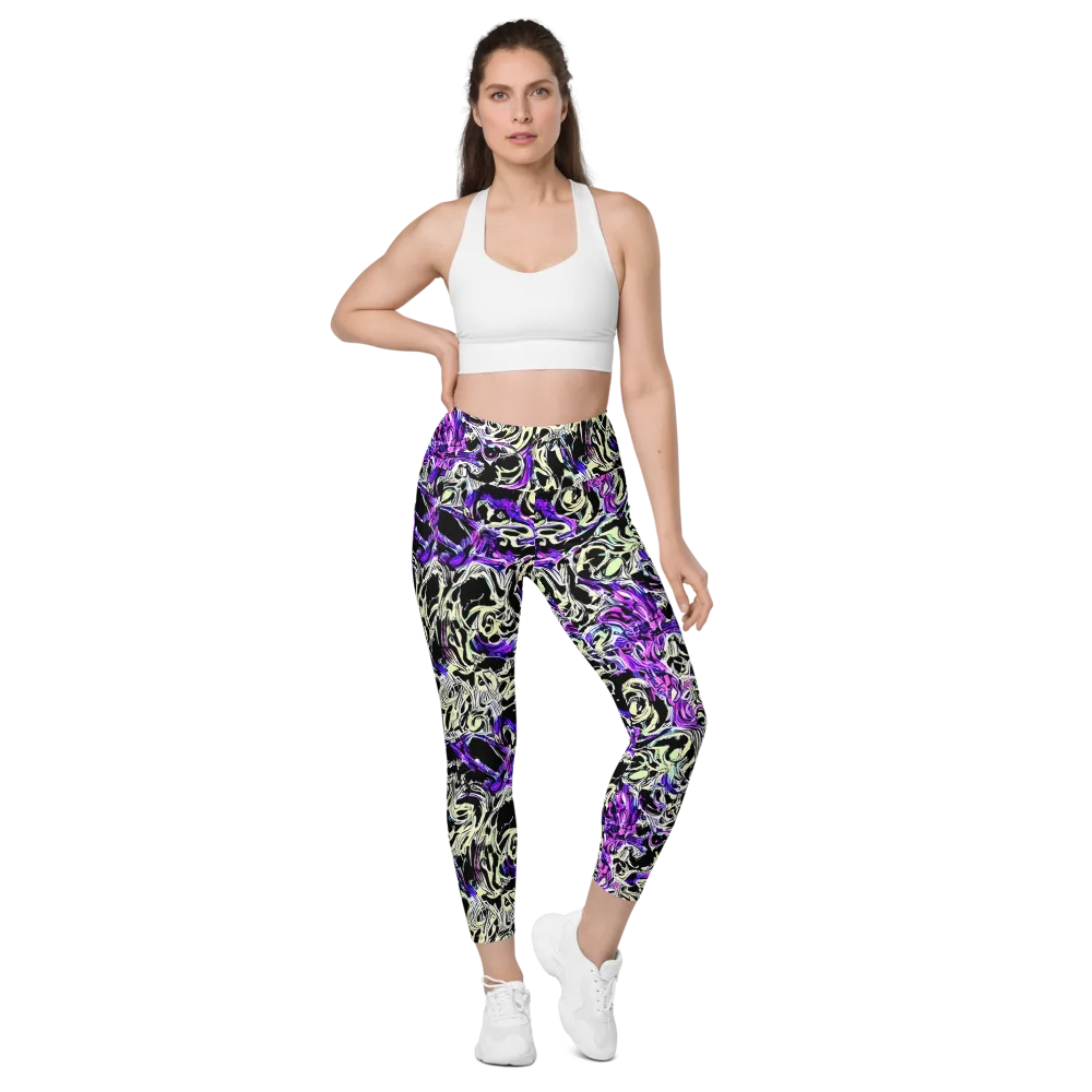 Neon Noir on Leggings with Pockets — Front