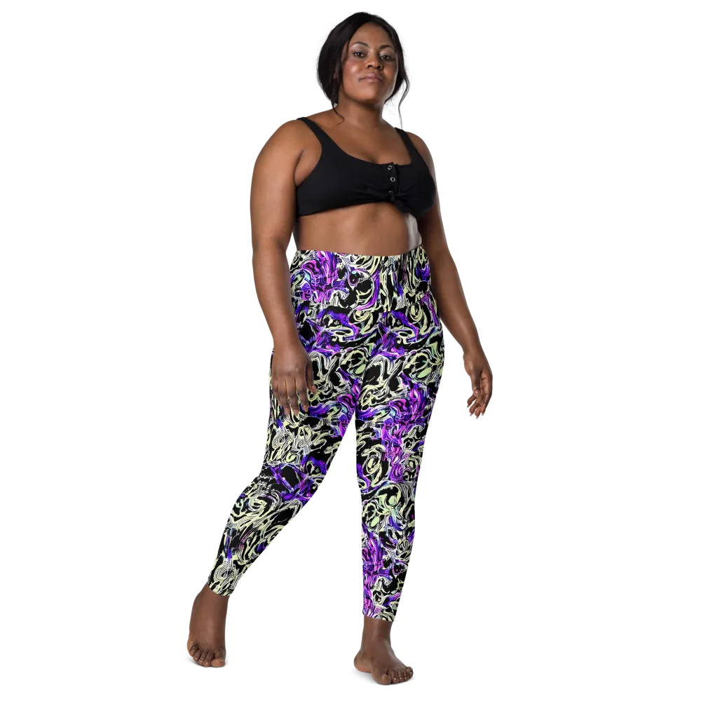 Neon Noir on Leggings with Pockets — Front