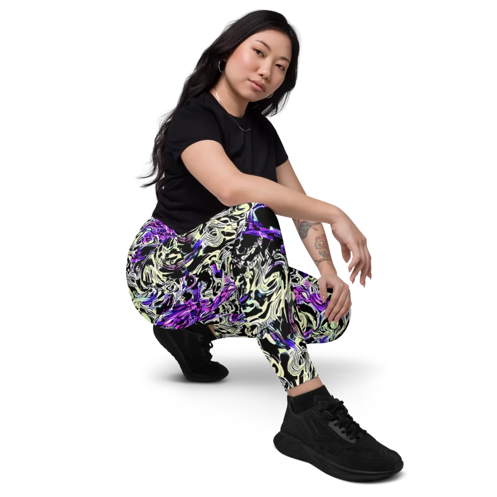 Neon Noir on Leggings with Pockets — Right Front