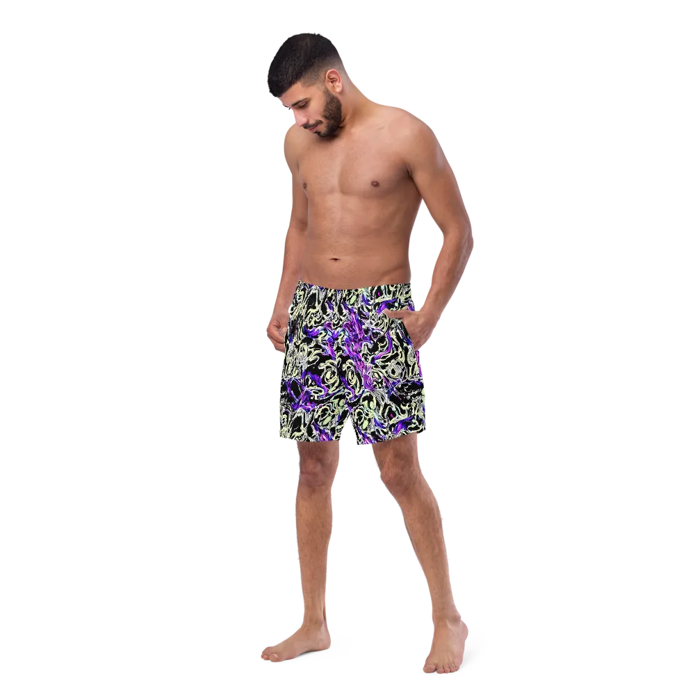 Neon Noir on Swim Trunks — Left Front