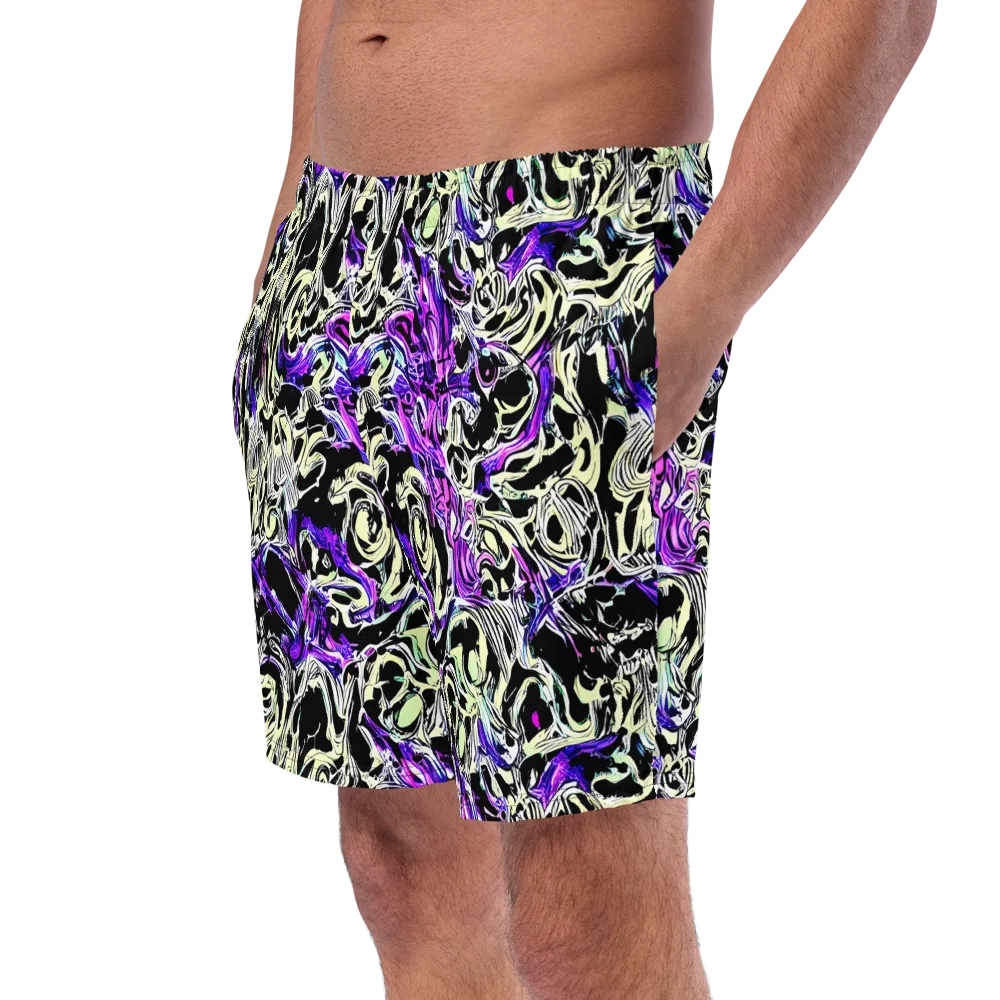 Neon Noir on Swim Trunks — Left Front