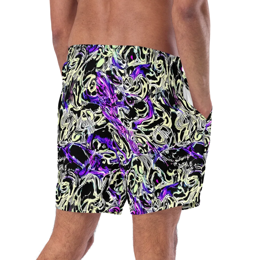 Neon Noir on Swim Trunks — Right Back