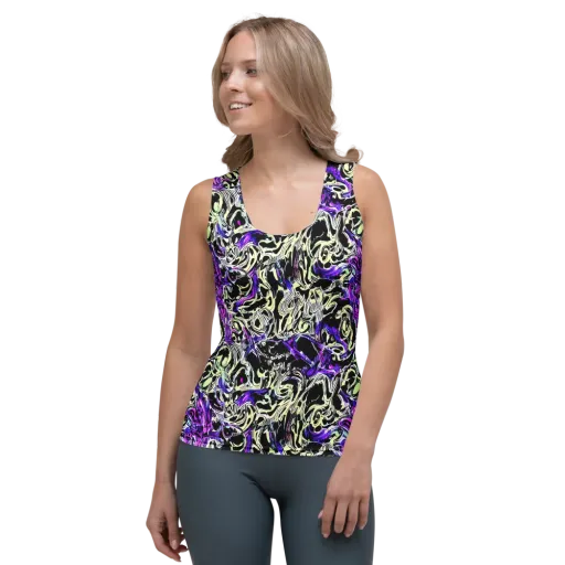 Neon Noir on a Women's Tank Top