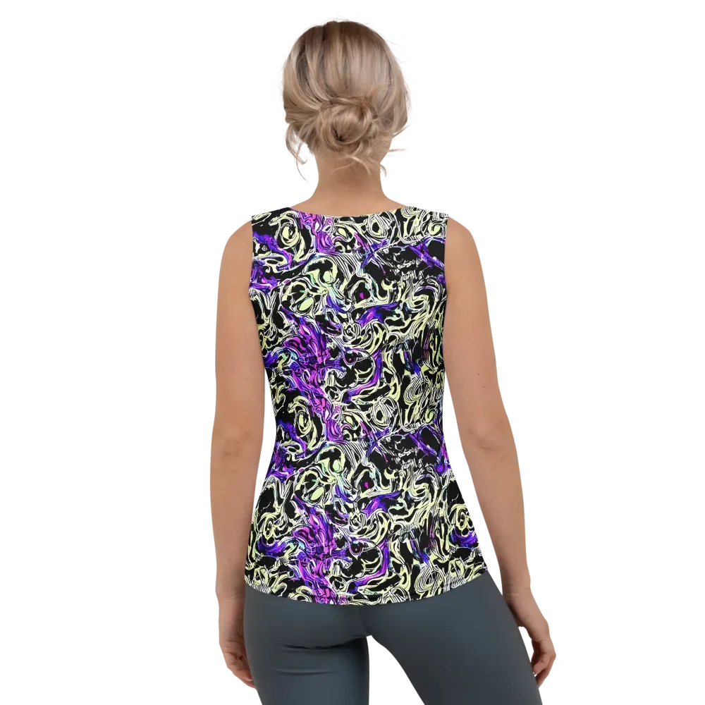 Neon Noir on Women's Tank Top — Back