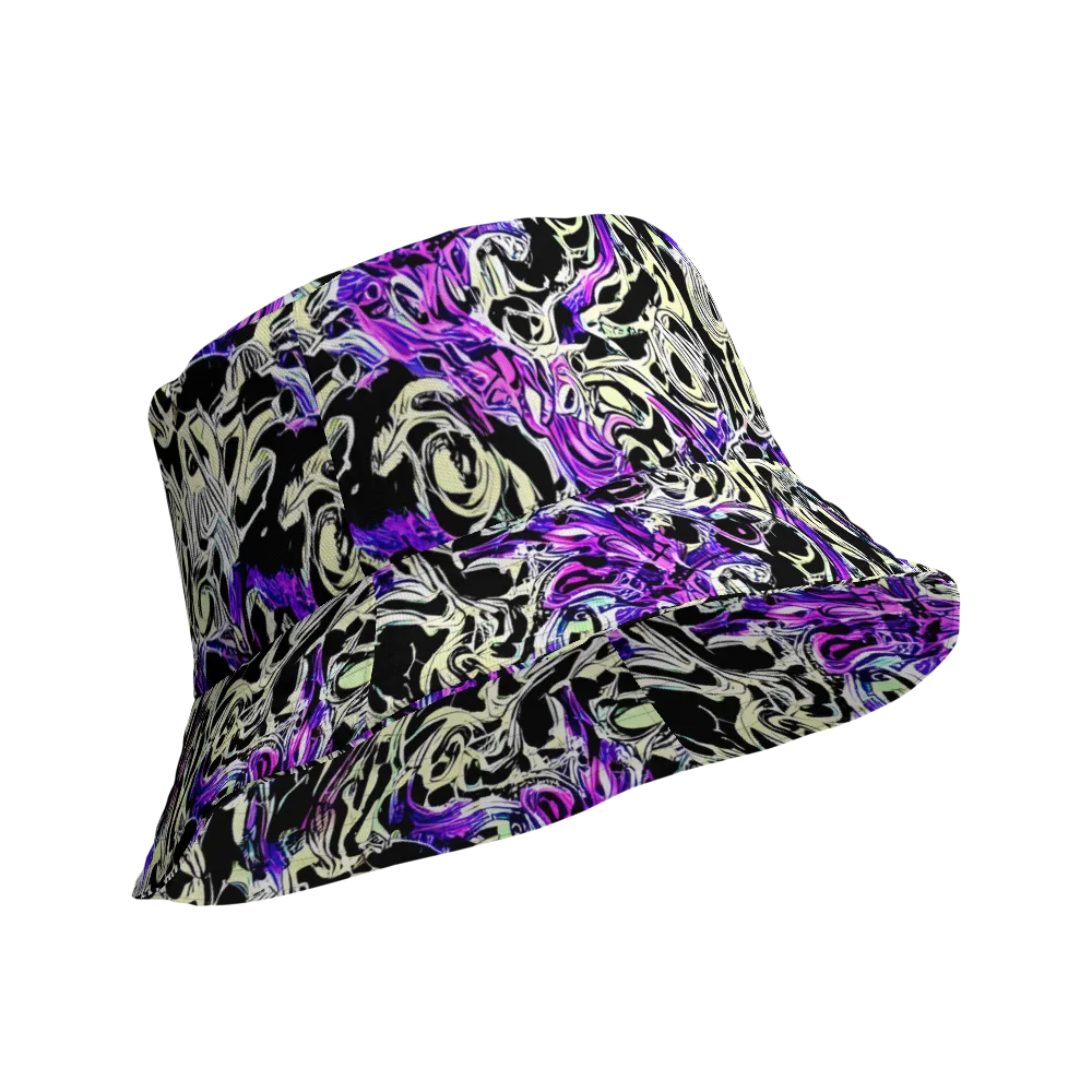 Neon Noir on Reversible Bucket Hat — Product details Outside