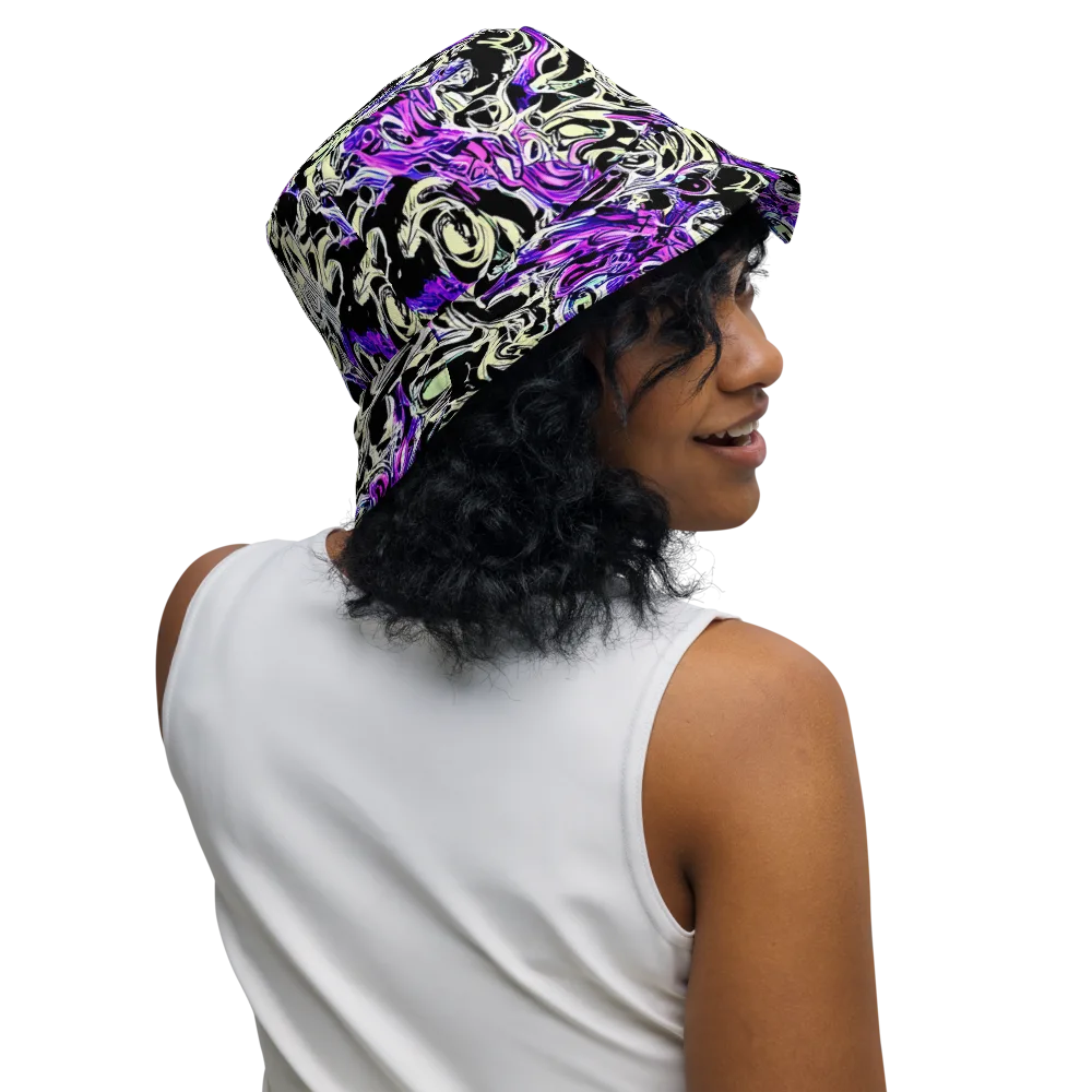 Neon Noir on Reversible Bucket Hat — Right Outside