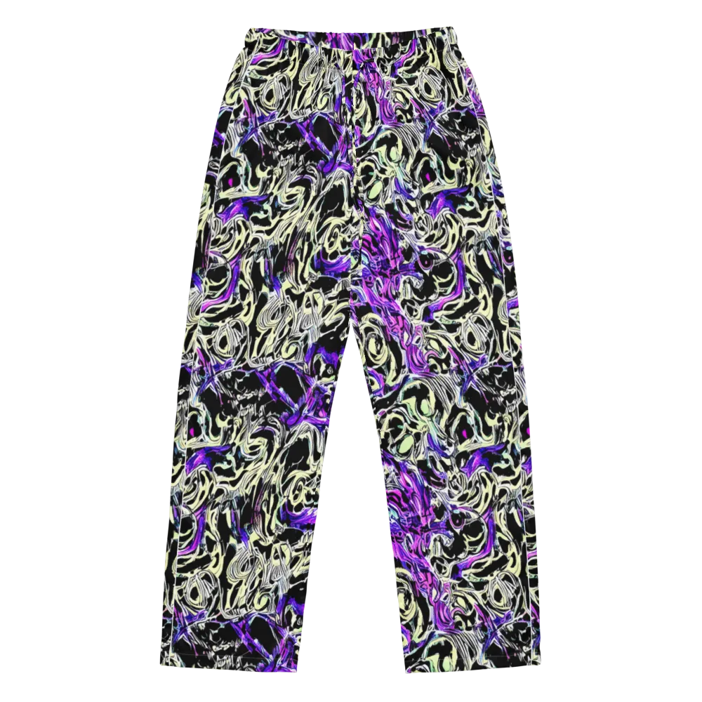 Neon Noir on Women's Pajama Pants — Front