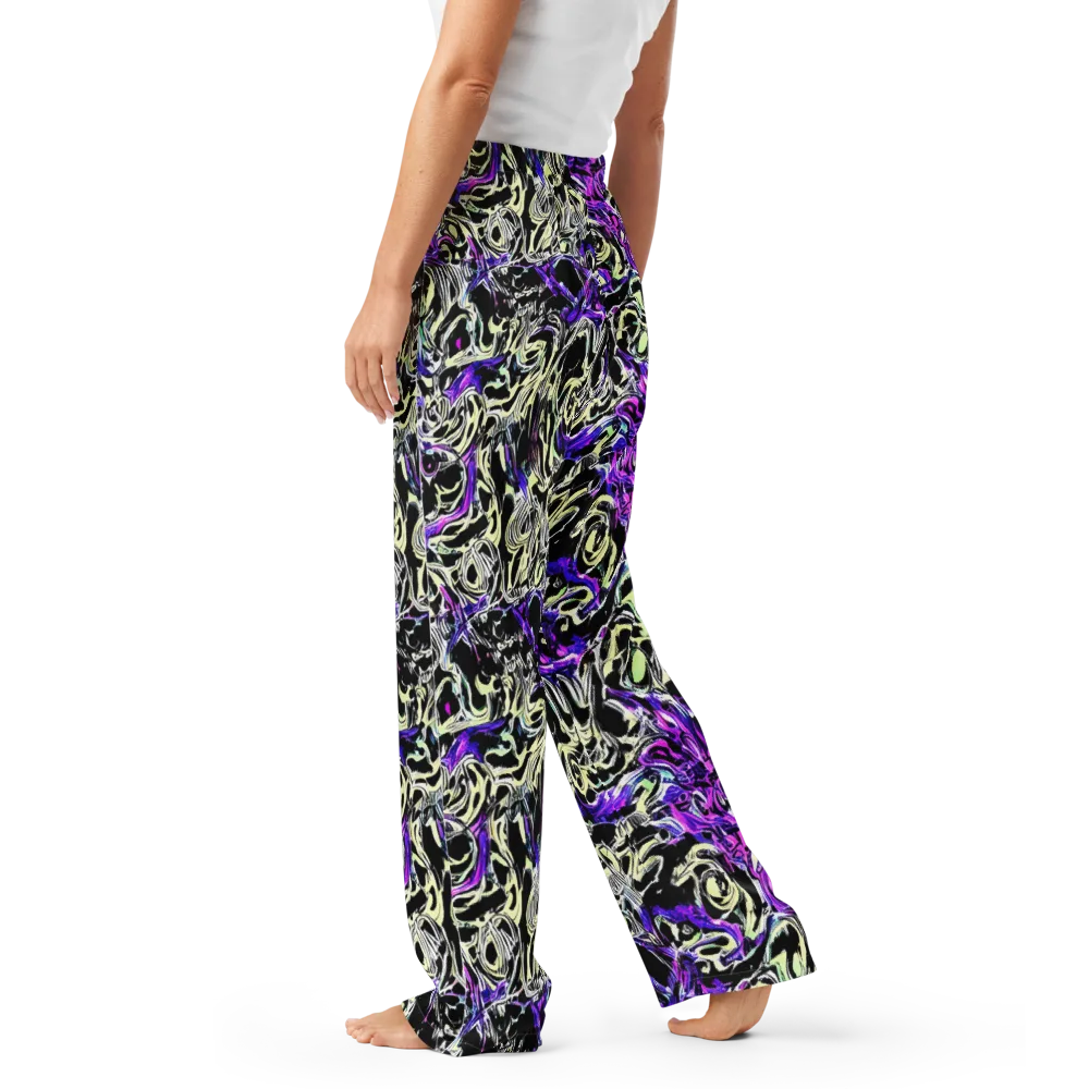 Neon Noir on Women's Pajama Pants — Left