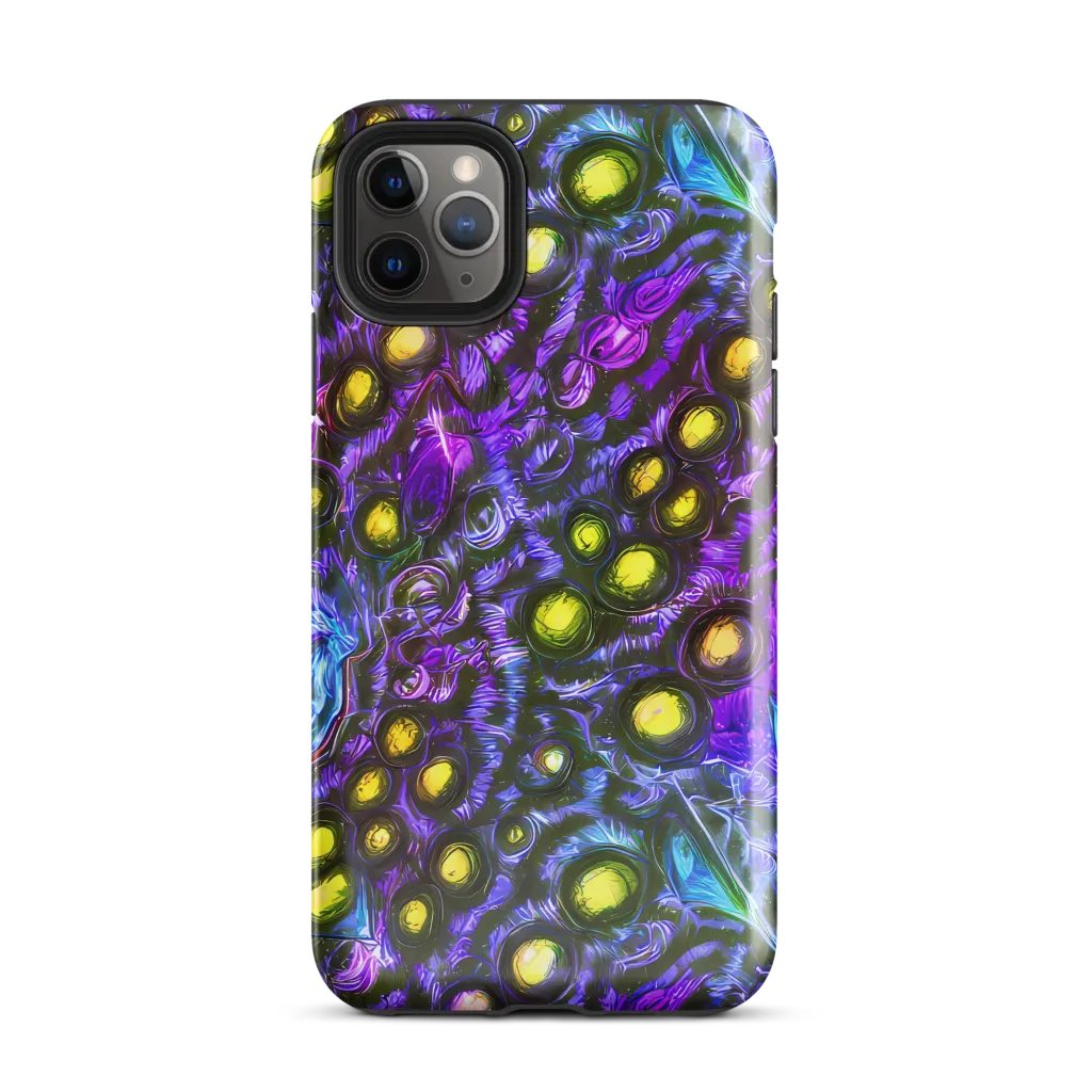 Neon Night Garden on Tough Case for iPhone® — Front
