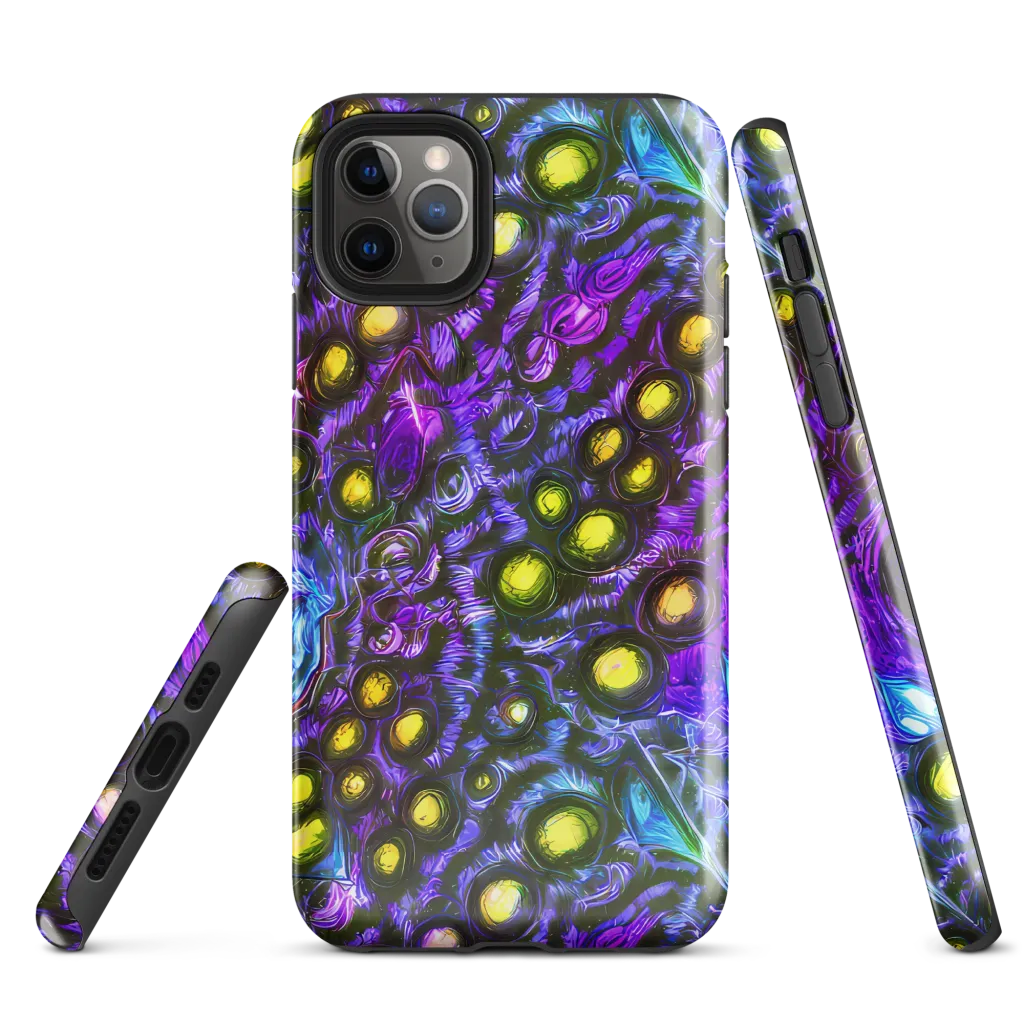 Neon Night Garden on Tough Case for iPhone® — Front