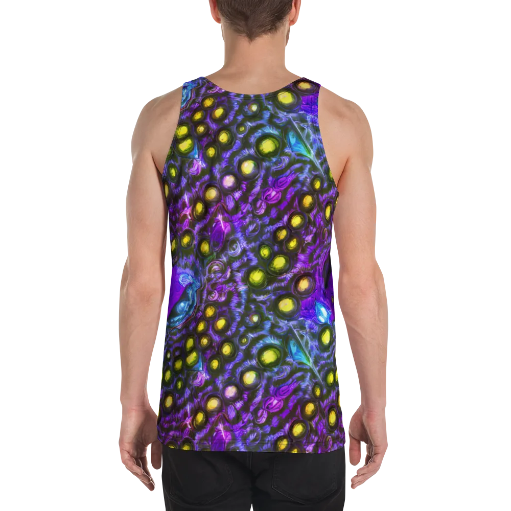 Neon Night Garden on Men's Tank Top — Back