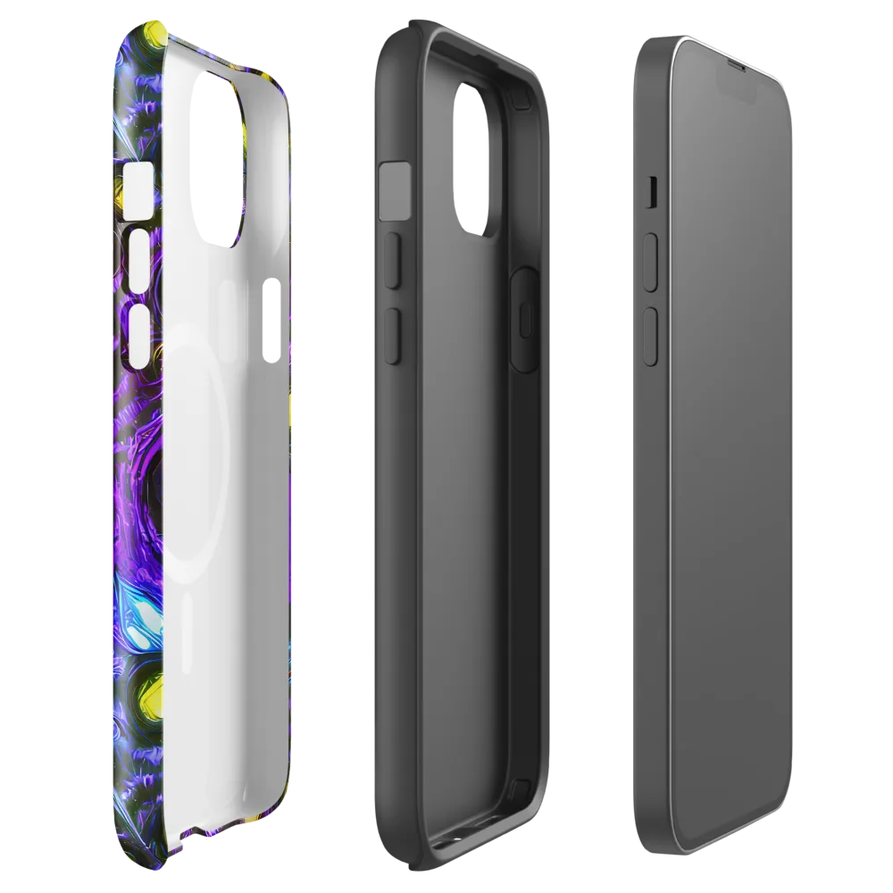 Neon Night Garden on MagSafe Tough Case for iPhone® — Front