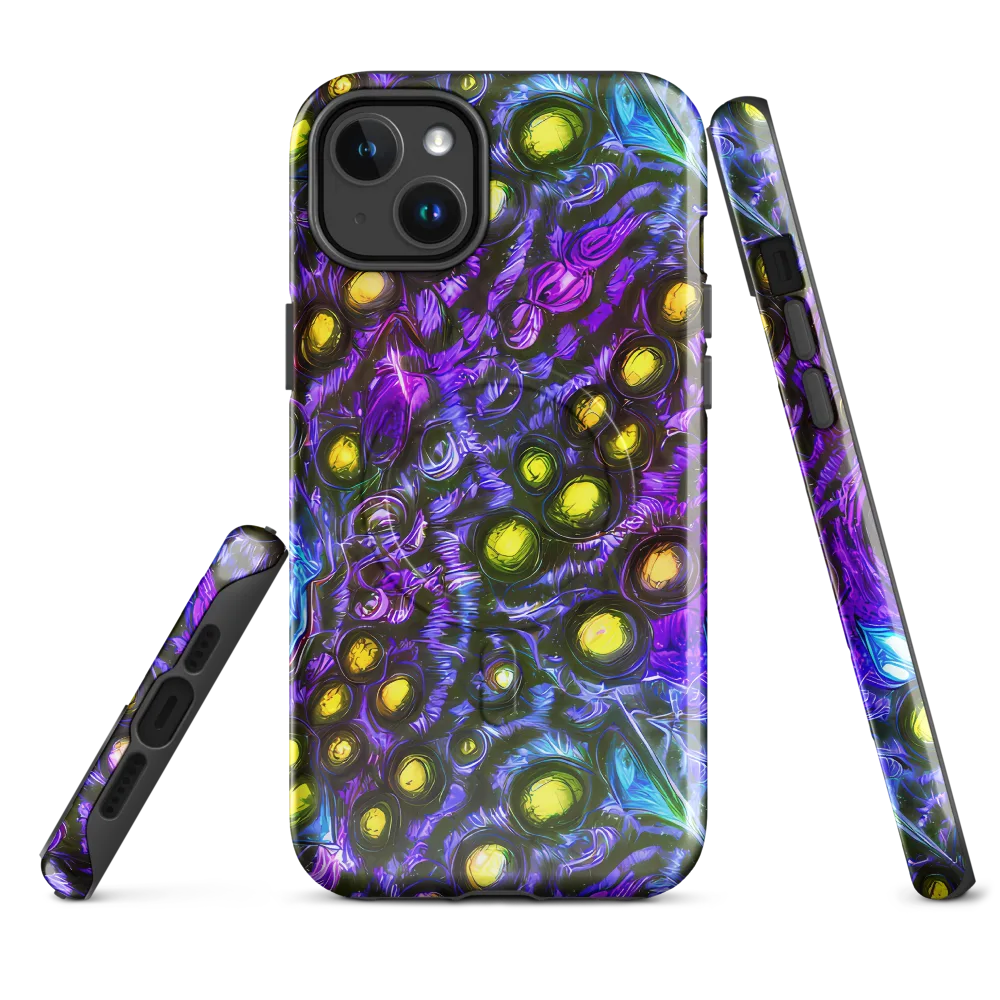 Neon Night Garden on MagSafe Tough Case for iPhone® — Front