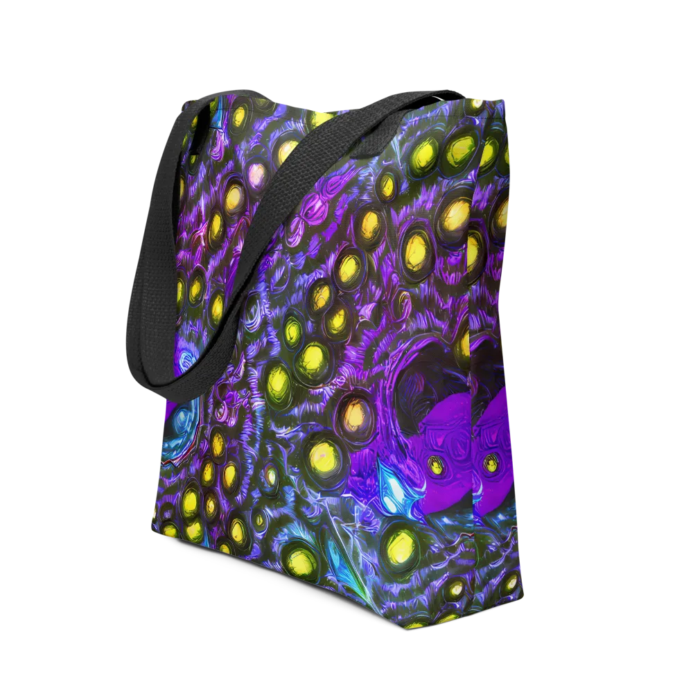 Neon Night Garden on Tote Bag — Front