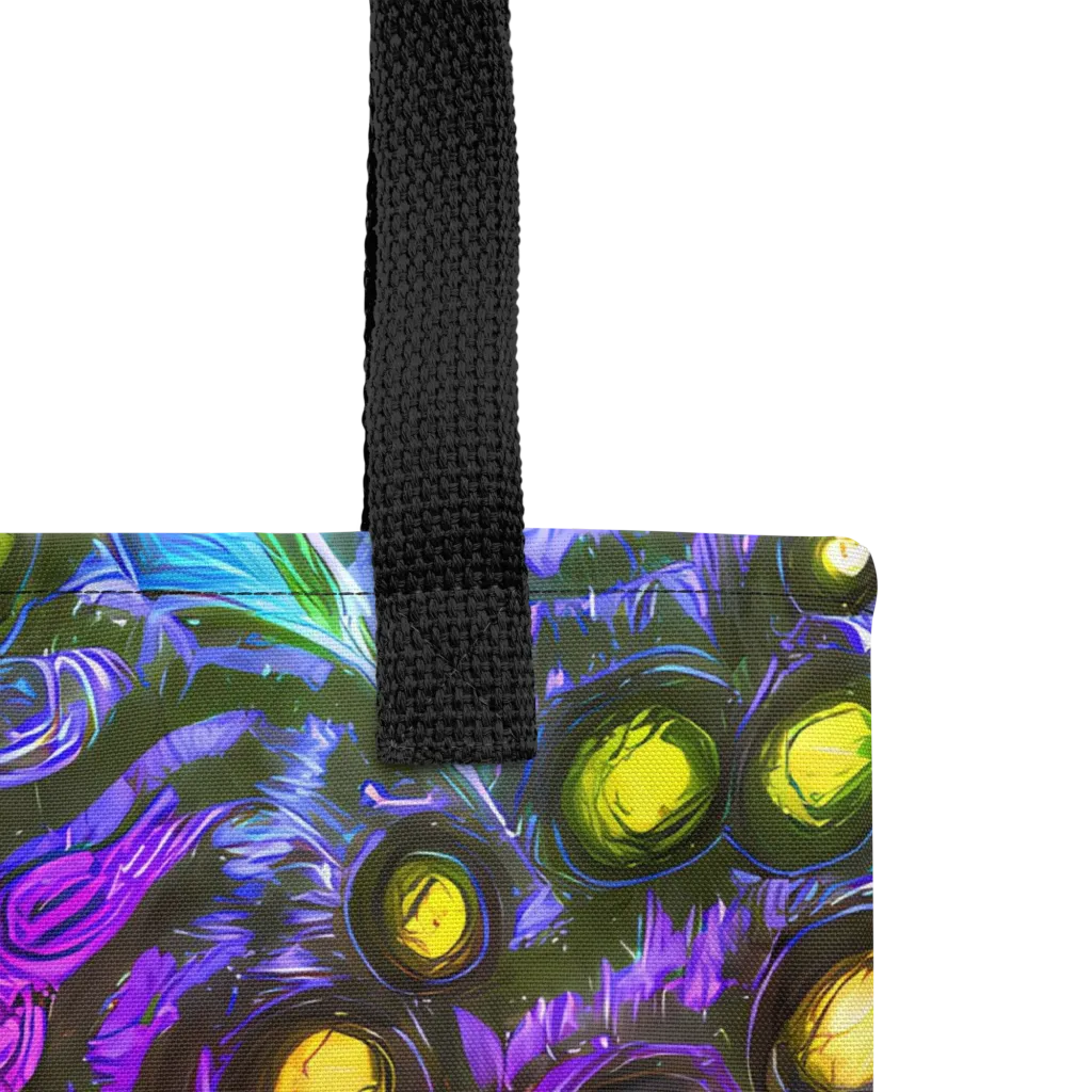 Neon Night Garden on Tote Bag — Product details