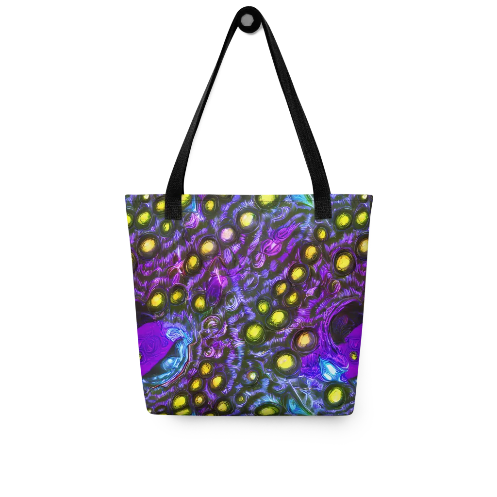 Neon Night Garden on Tote Bag — Front