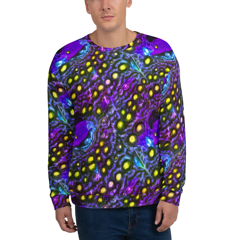 Neon Night Garden on Sweatshirt — Front
