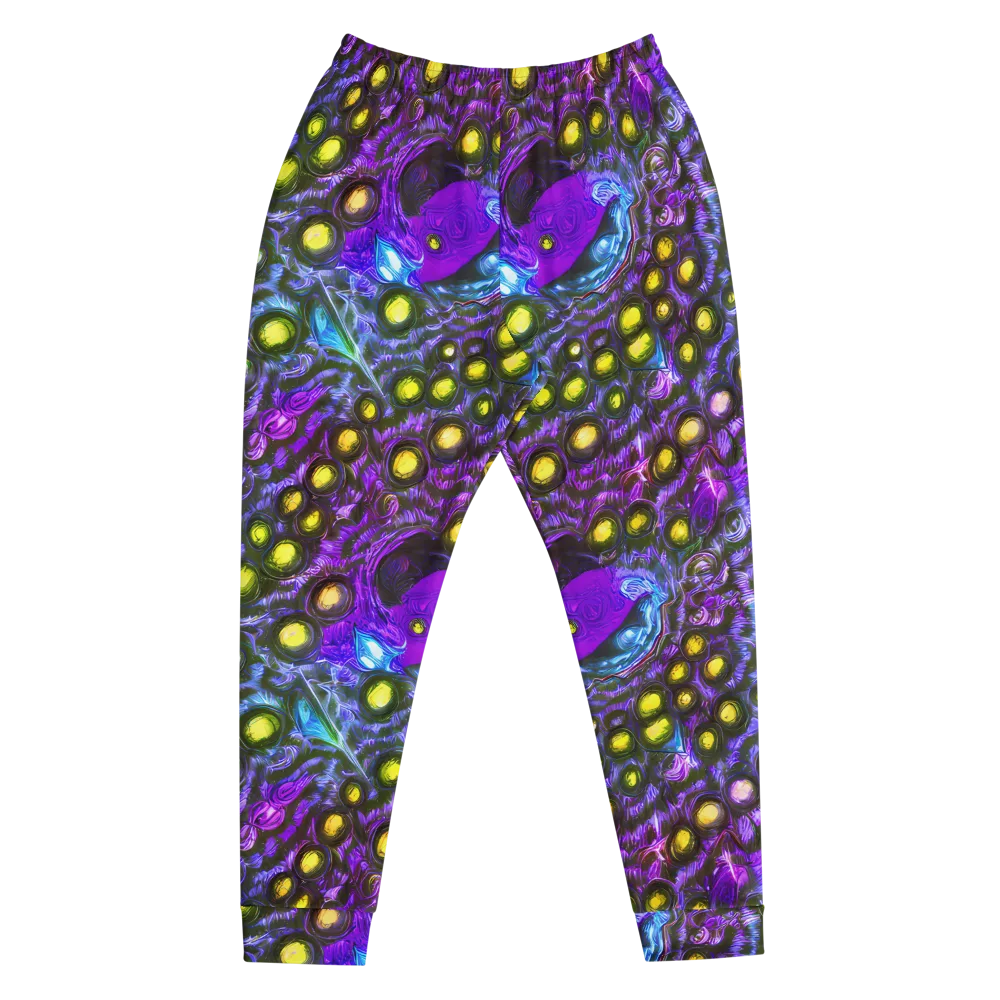 Neon Night Garden on Men's Joggers — Front
