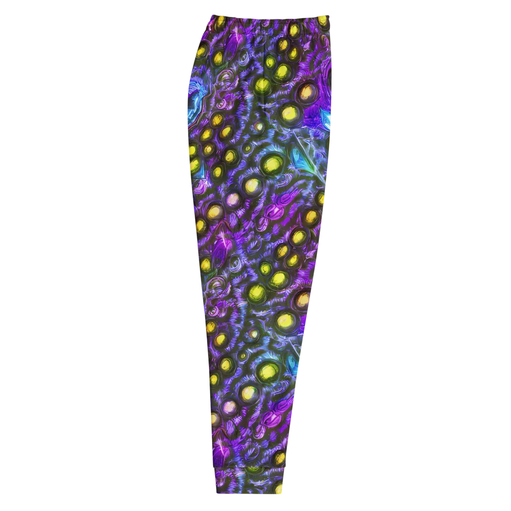 Neon Night Garden on Men's Joggers — Right